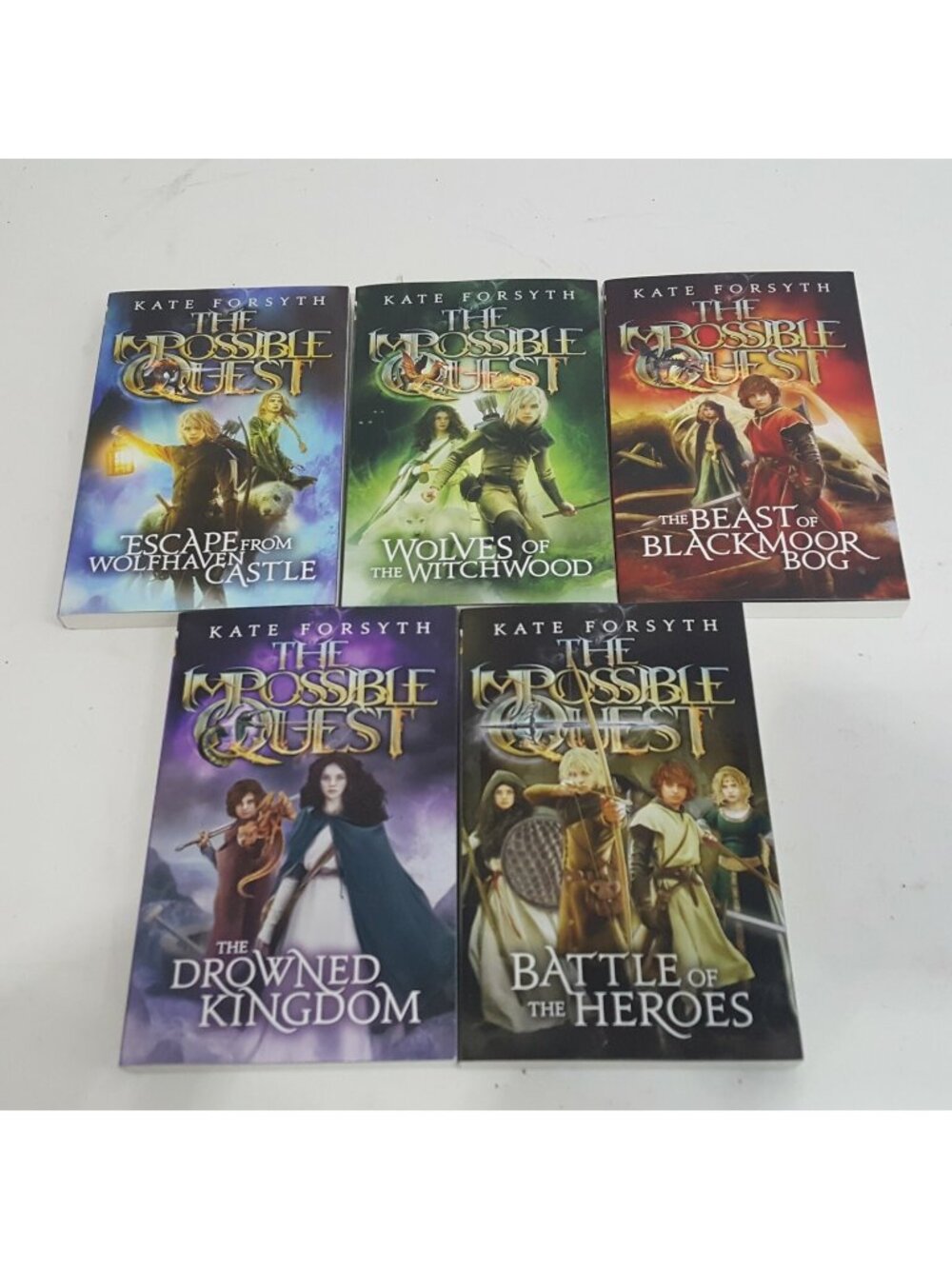Lot of 5 The Impossible Quest Complete Series 1-5 Set of Books Kate Forsyth Read